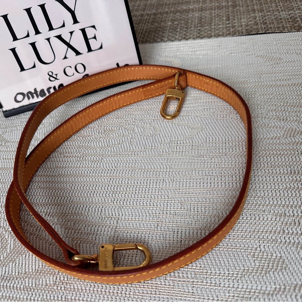 LV Vachetta Leather Shouler Strap